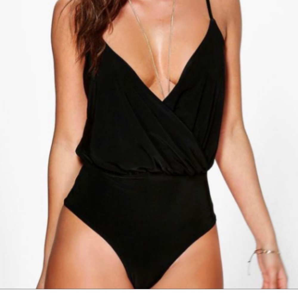 2 Express NWT Satin Wrap Cami Bodysuits